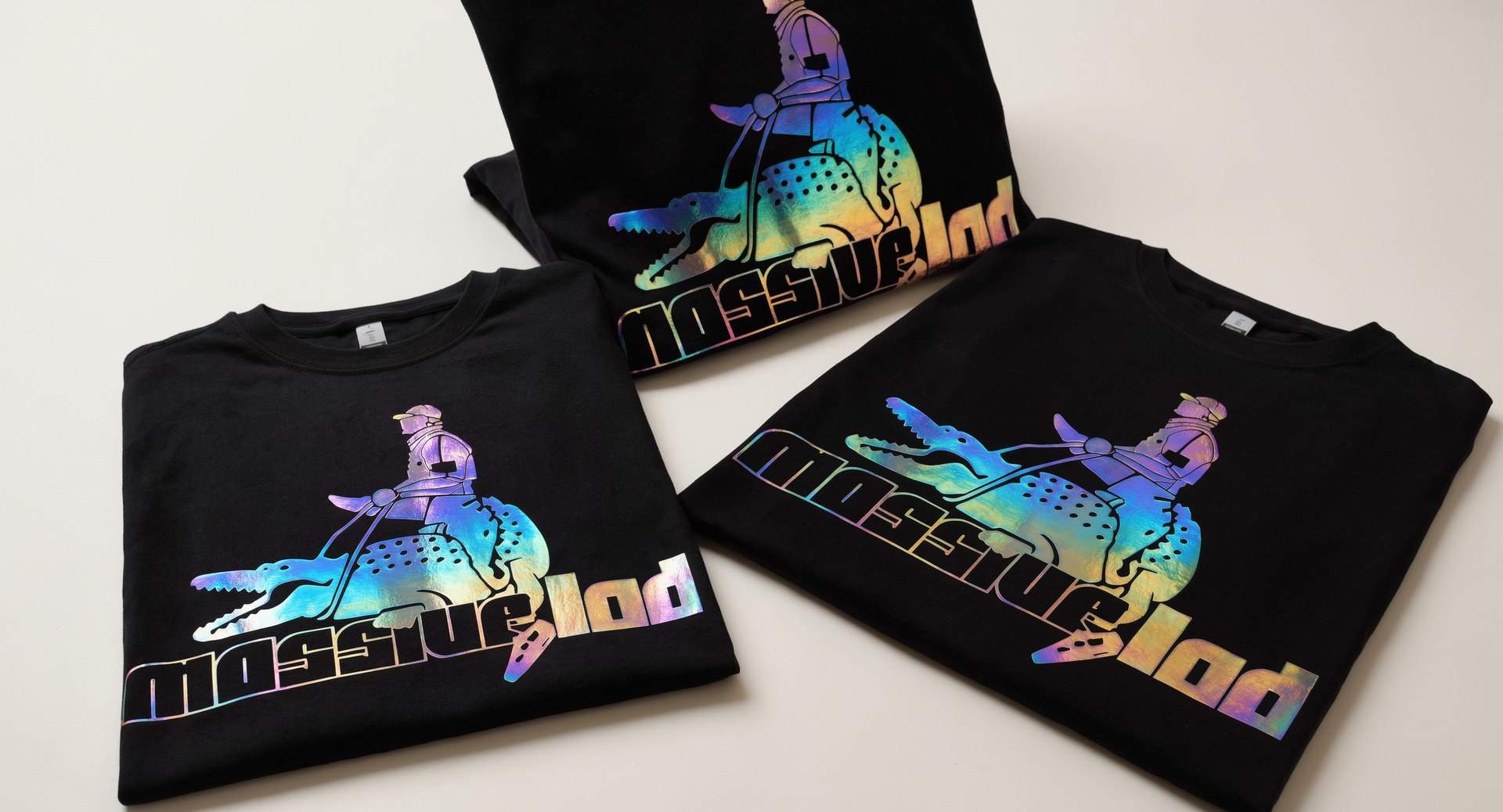 Massive Lad Holographic Tees